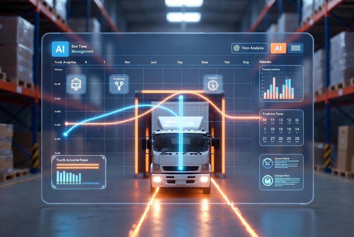 Modal Freight slot management dashboard showing real-time delivery scheduling